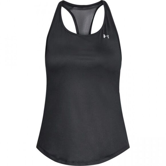 Under Armour Mesh Back Round Hem Tank Black - Picture 1 of 5